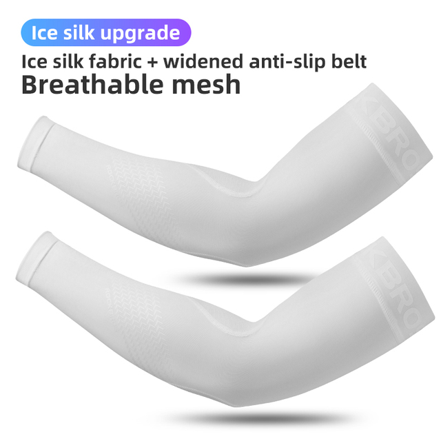Cycling Sleeves Summer Ice Fabric Running Arm UV Protection Sleeves Basketball Camping Riding Outdoors Sports Sleeves Gloves