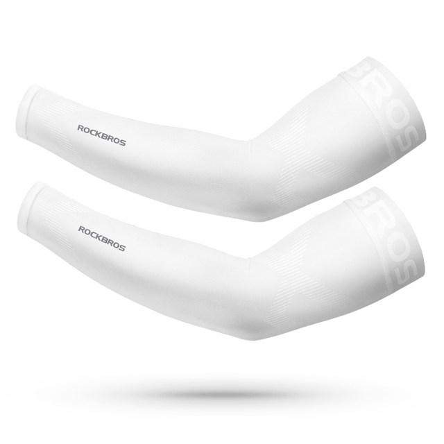 Bike Arm Gloves Sleeves UPF50 Anti-UV Widened Anti-slip Stripe Breathable Men Women Arm Warmers Running Cycling Arm Cover Cuff