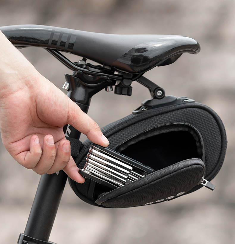 Bicycle Rear Bag Feflective Waterproof Saddle Seatpost Cycling Storage Panniers MTB Road Folding Bike Tail Light Bags