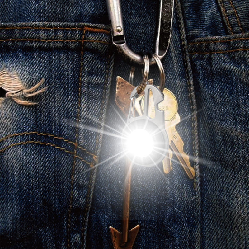 Mini Flashlight USB Rechargeable LED Light Keychain Light Multifunctional Torch Portable Work Light