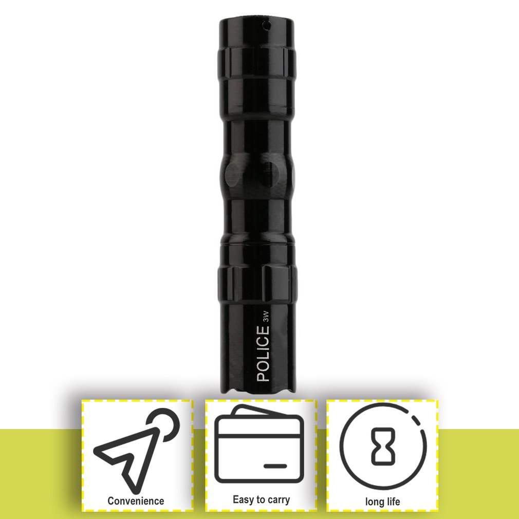 Mini Portable LED Flashlight Waterproof For Camping Working Light Travel Hiking  Ultra Bright Torch Light Lamp