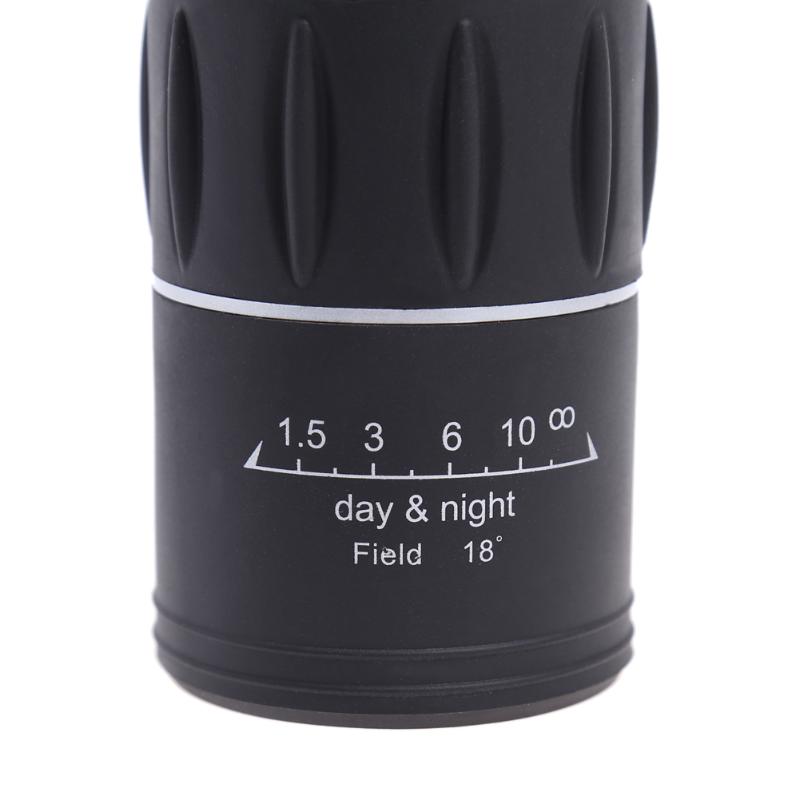 16X52 Monocular Telescope Outdoor HD Pocket Travel Tools Plastic Waterproof Tourism Scope Binoculars Black Telescope