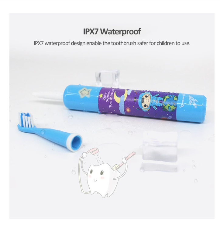 Musical Electric Toothbrush For Children Dental Electric Toothbrush Kids Oral Sonic Toothbrush Rechargeable 2 Tooth Brush Nozzle