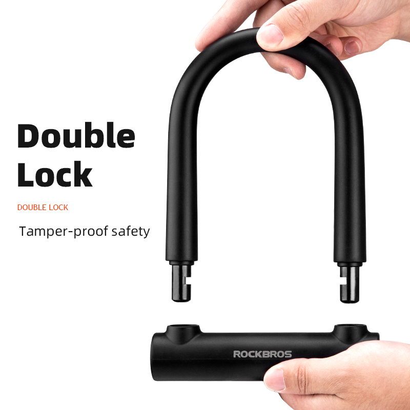 Sports Bike Lock Anti-theft Cycling U-Shape Lock Motorcycle Alloy Bold Scooter Lock Bicycle Accessories