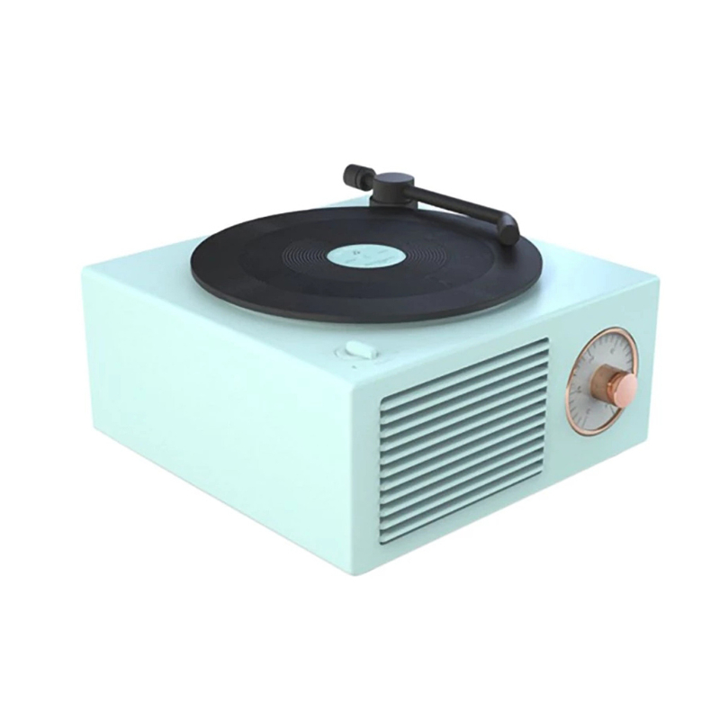 Vinyl Record Player Bluetooth Speaker Wireless Mini Stereo Portable Multi-Function