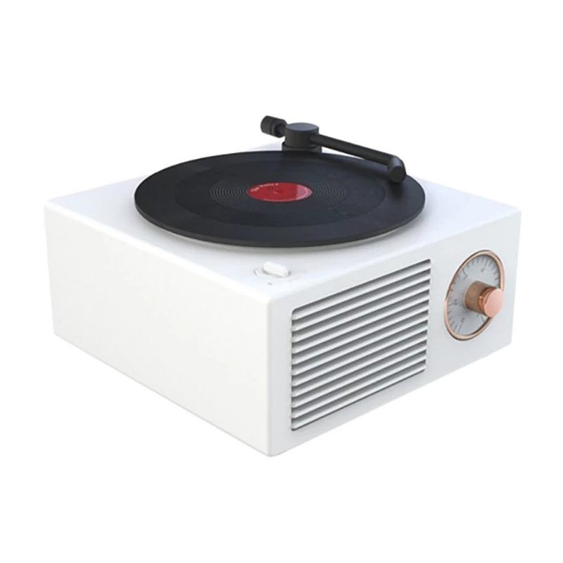 Vinyl Record Player Bluetooth Speaker Wireless Mini Stereo Portable Multi-Function