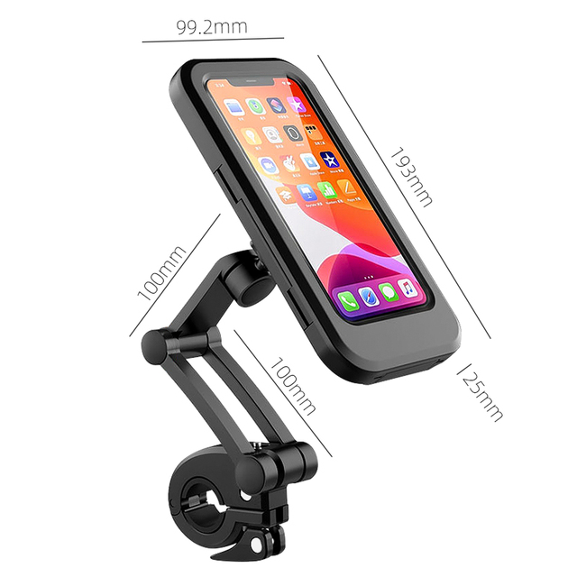 Bike Handlebar Holder Adjustable IPX6 Waterproof Cycling Bracket Flexible Touch Screen Phone Stand Bicycle Accessories