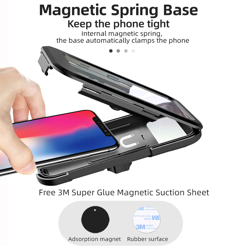 Bike Handlebar Holder Adjustable IPX6 Waterproof Cycling Bracket Flexible Touch Screen Phone Stand Bicycle Accessories