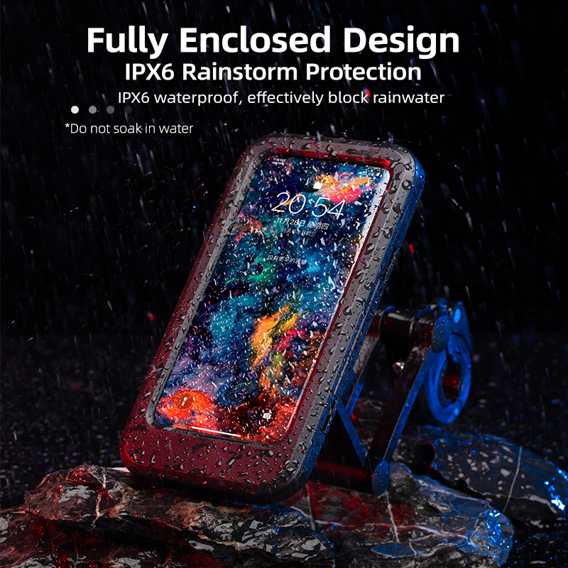 Bike Handlebar Holder Adjustable IPX6 Waterproof Cycling Bracket Flexible Touch Screen Phone Stand Bicycle Accessories