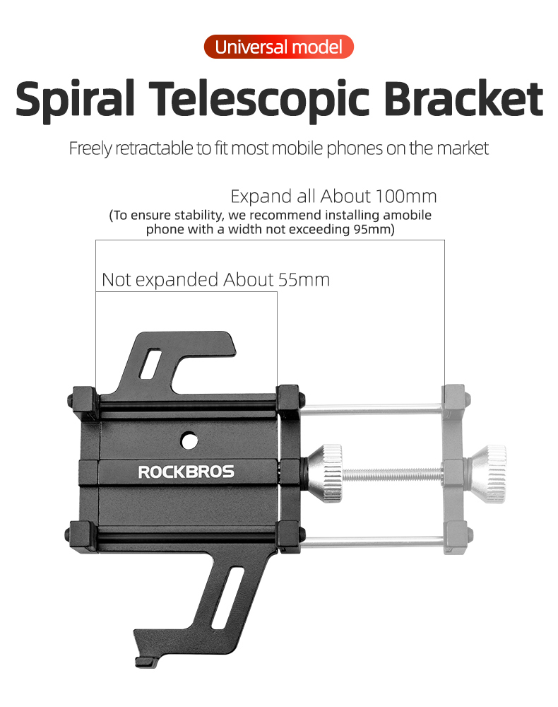 Phone Holder Motorcycle Electric Bicycle Smartphone CNC Aluminum Alloy Bracket Five Claws Mechanical Bike Phone Holder Accessories