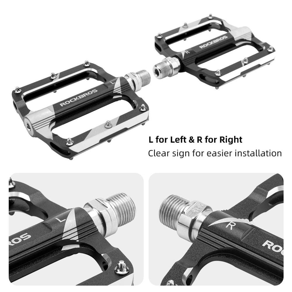 Outdoor Bike Pedals MTB Aluminum CNC Alloy Sealed DU Bearing MTB Pedals Non-slip Spikes Wearable Pedals Bike Accessories