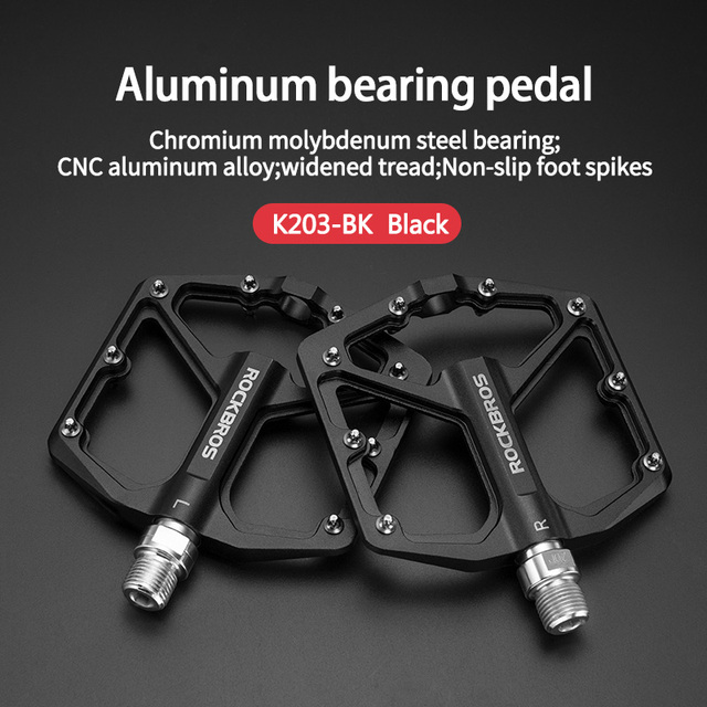 Outdoor Bike Pedals MTB Aluminum CNC Alloy Sealed DU Bearing MTB Pedals Non-slip Spikes Wearable Pedals Bike Accessories