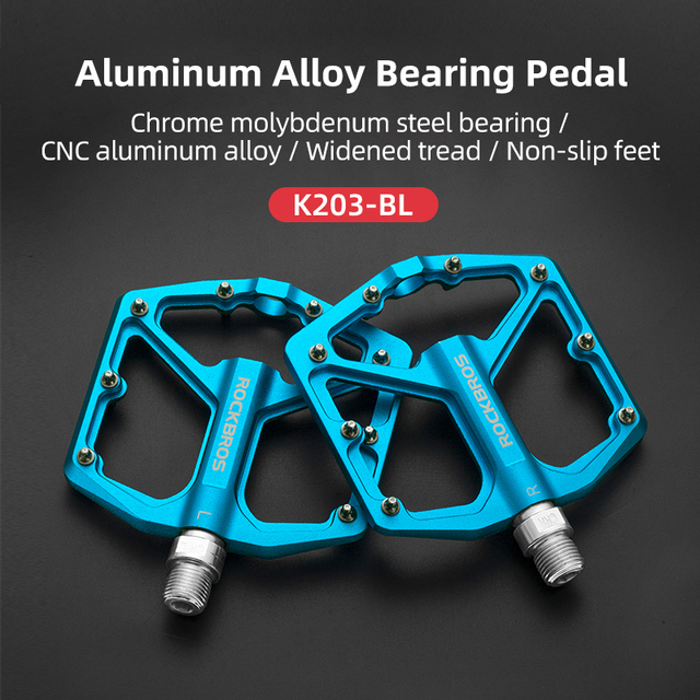 Outdoor Bike Pedals MTB Aluminum CNC Alloy Sealed DU Bearing MTB Pedals Non-slip Spikes Wearable Pedals Bike Accessories