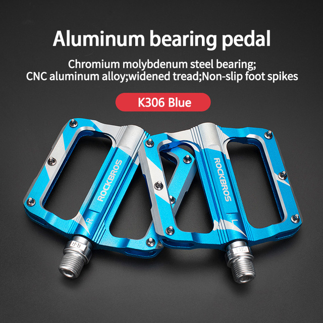 Outdoor Bike Pedals MTB Aluminum CNC Alloy Sealed DU Bearing MTB Pedals Non-slip Spikes Wearable Pedals Bike Accessories