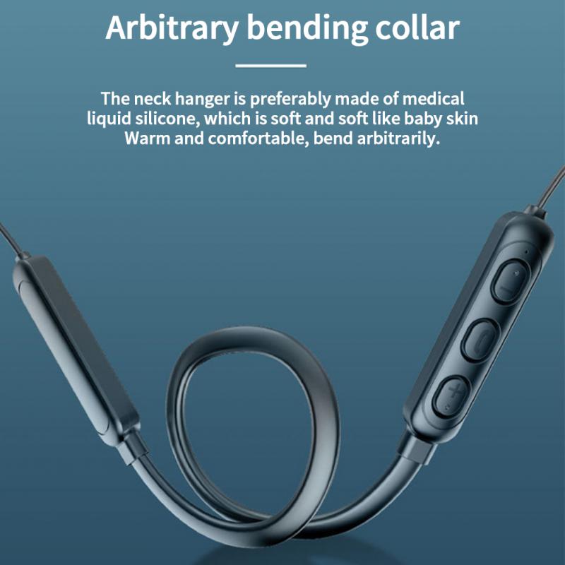 Wireless Headphones V5.1 Bluetooth-Compatible Earphones Bass Stereo Wireless Neckband Earphone with Mic