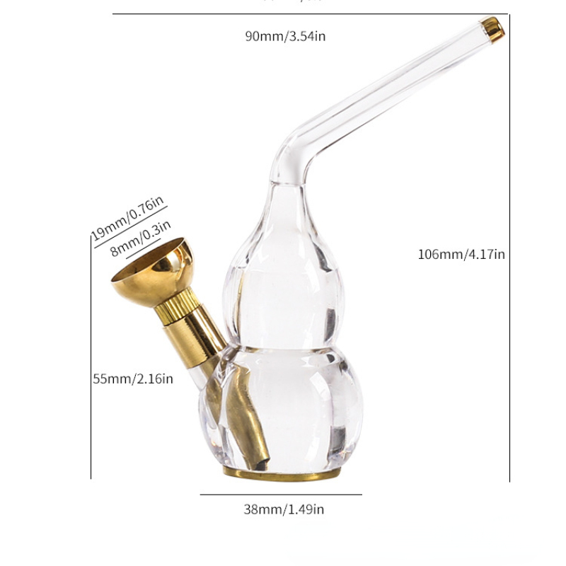 Kitchen & Dining room appliances Dual Cigarette Tobacco Smoking Pipe Water Filter Pipe Mini Shisha Hookah Water Pipe Water Bottle Filter Smoking Tobacco Pipe