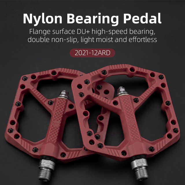 Bicycle Pedals Non-slip Mtb Bmx Cycling Pedals Nylon Ultralight Waterproof Bike Platform Pedals Bicycle Accessories