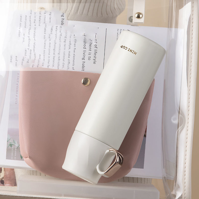 Intelligent Thermos Cup Male Female Students With Cover Can Drink Water Cup Cover With Small Cup Large Capacity Tea Cup Portable