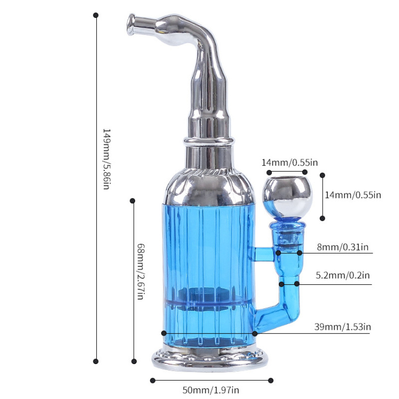 Kitchen & Dining room appliances Bottle Water Pipe Dual Purpose Tobacco Cigarette Pipe Mini Shisha Hookah Filter Smoking Cigarette Tobacco Pipe Bottle Filter