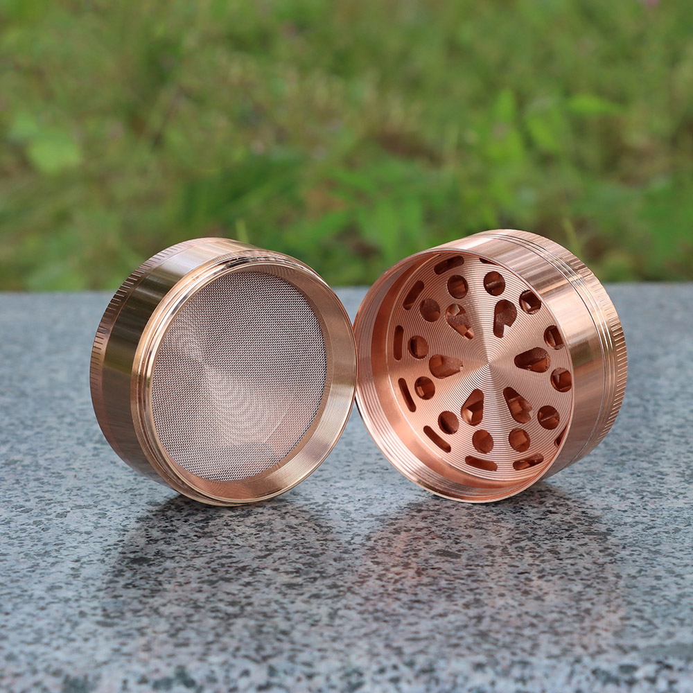 Kitchen & Dining room appliances HORNET Tobacco Grinder Diamond Spider Style 50MM 4 Piece With Pollen Catcher Durable Zinc Alloy Spice Heavy Duty Herb Grinders