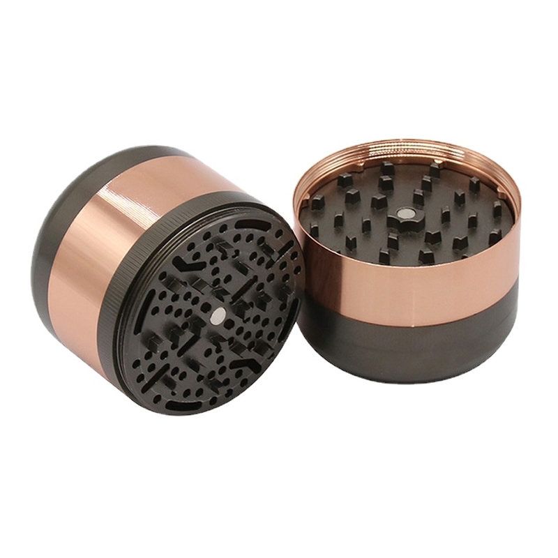 Kitchen & Dining room appliances 60mm 6-layer Tobacco Grinder Cup-shaped Grinding Cigarette Holder with Storage Tank Cigarette Crusher Grider Tobacco Grinder 1PC