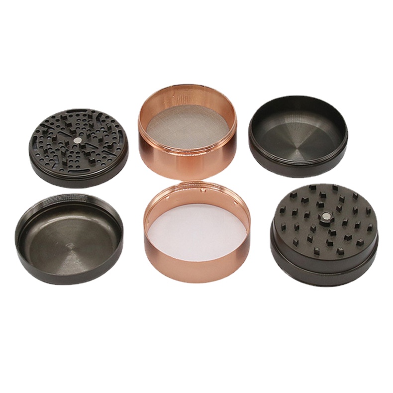 Kitchen & Dining room appliances 60mm 6-layer Tobacco Grinder Cup-shaped Grinding Cigarette Holder with Storage Tank Cigarette Crusher Grider Tobacco Grinder 1PC