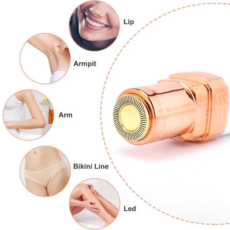 Electric Hair Shaving Device Perfect Hair Removal Lipstick Shape Female Facial Epilator Painless Safety Female Body Facial Tools