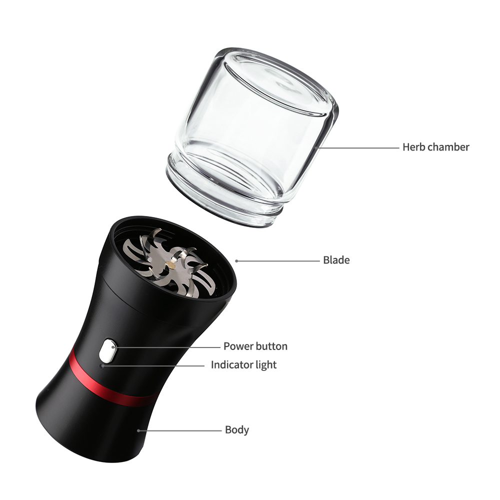 Kitchen & Dining room appliances Premium Weed Grinder LTQ Vapor Electric Herb Grinder 1100mAh Battery Tobacco Grusher With Child Lock Protection Smoke Accessory