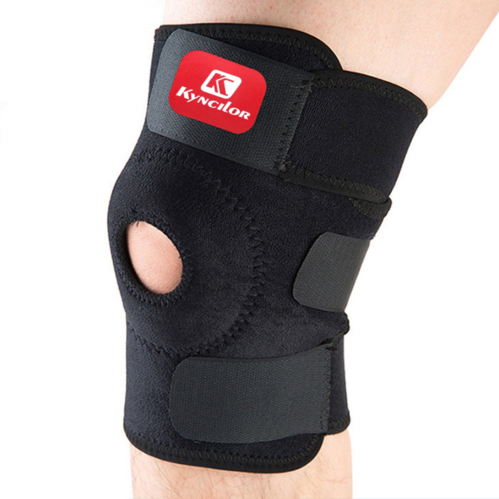 1pc Knee Strap Brace Support Pad Pain Relief Band Open Patella Dual Stabilizers for Hiking Soccer Basketball Volleyball Squats