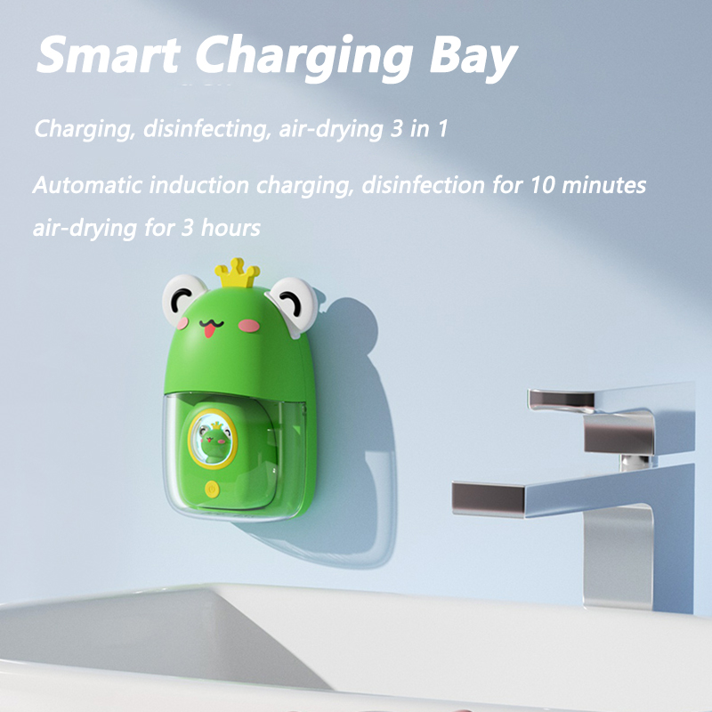 Kids Sonic Electric Toothbrush Cartoon Pattern Toothbrush Soft Silicone Brush Head Automatic Children Electric Toothbrush