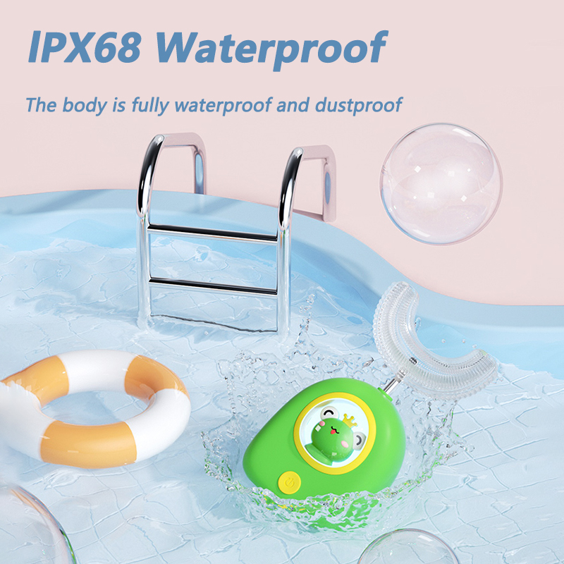 Kids Sonic Electric Toothbrush Cartoon Pattern Toothbrush Soft Silicone Brush Head Automatic Children Electric Toothbrush