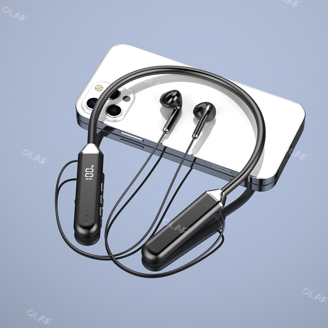 Neckband Wireless Headphones Bluetooth 5.0 Wired Magnetic Sports Waterproof Earphones For iPhone Xiaomi Music Headset