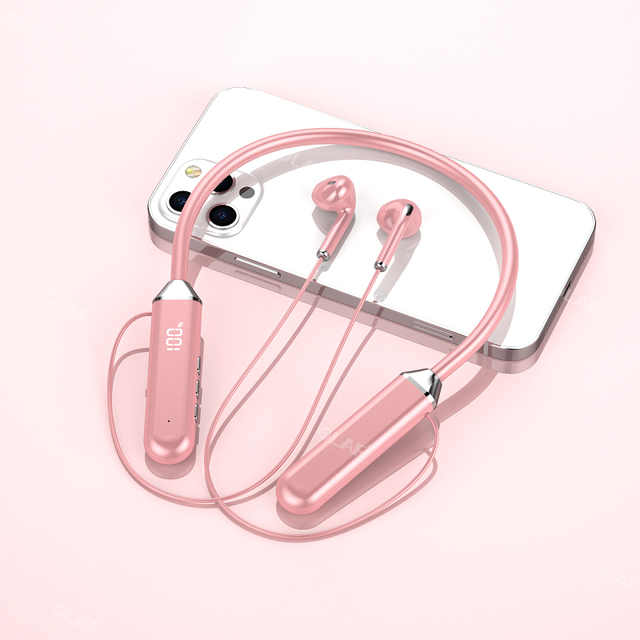 Neckband Wireless Headphones Bluetooth 5.0 Wired Magnetic Sports Waterproof Earphones For iPhone Xiaomi Music Headset