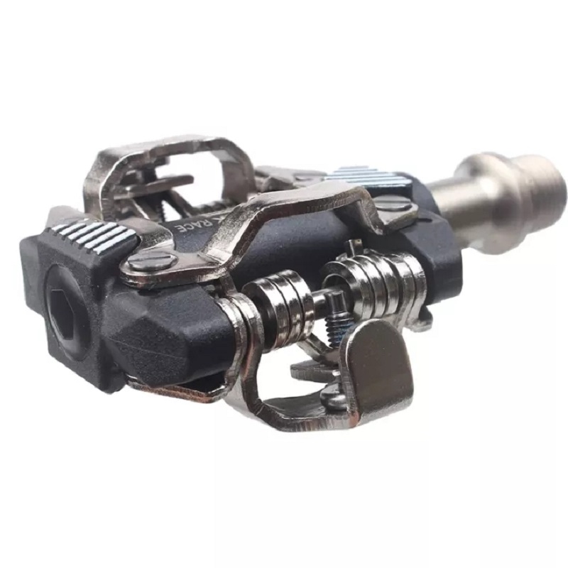 Mtb Pedals Mountain Bike Automatic Pedalen Clip Bicycle Paddle Spd Cleats Footrest Self-locking for Cycling Bearings