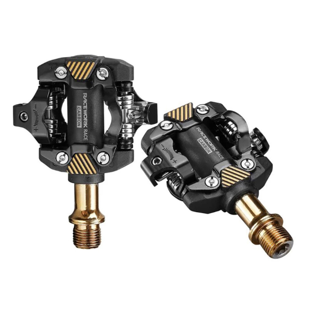 Mtb Pedals Mountain Bike Automatic Pedalen Clip Bicycle Paddle Spd Cleats Footrest Self-locking for Cycling Bearings