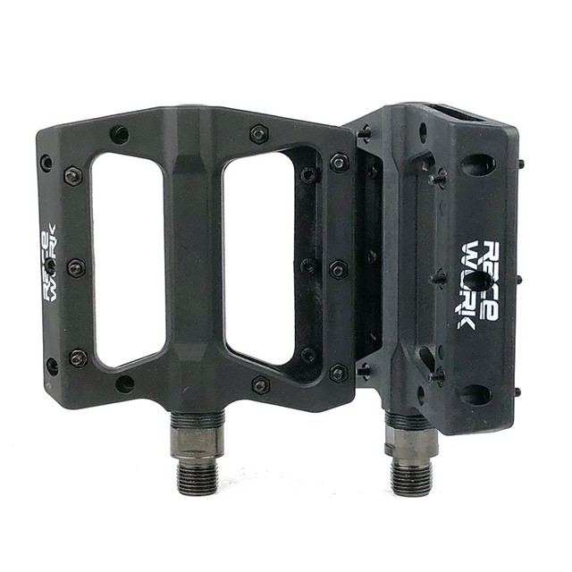 Bicycle Nylon Pedals Mtb Contact Automatic Flat Mountain Platform Racing Bike foot hold footrest Bicycle Accessories