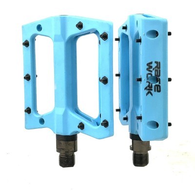 Bicycle Nylon Pedals Mtb Contact Automatic Flat Mountain Platform Racing Bike foot hold footrest Bicycle Accessories