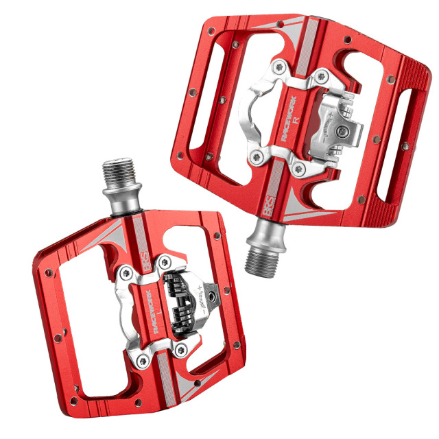 Outdoor Mtb Pedals for Bicycle Clip Automatic Pedals Platform Mountain Bike Mixed Footrest Double Function Power Meter Pedalen