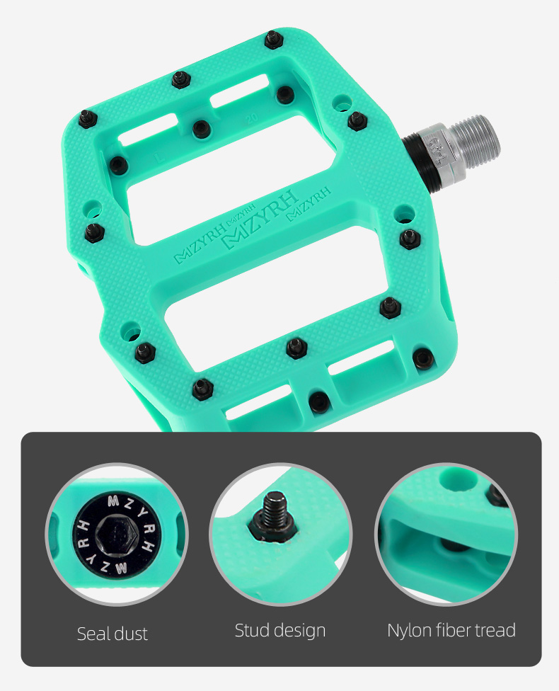 Ultralight Seal Bearings Bicycle Bike Pedals Cycling Nylon Road bmx Mtb Pedals Flat Platform Bicycle Parts Accessories