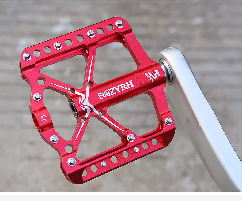 Outdoor Bicycle Pedals Ultralight  3 Bearings Cycling Aluminium Alloy MTB Pedals Flat Pedal Waterproof Bicycle Pedal