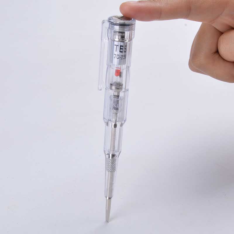 Waterproof Induced Electric Tester Pen Screwdriver Probe light Voltage Tester Detector AC/DC 70-250V Test Pen Pencil