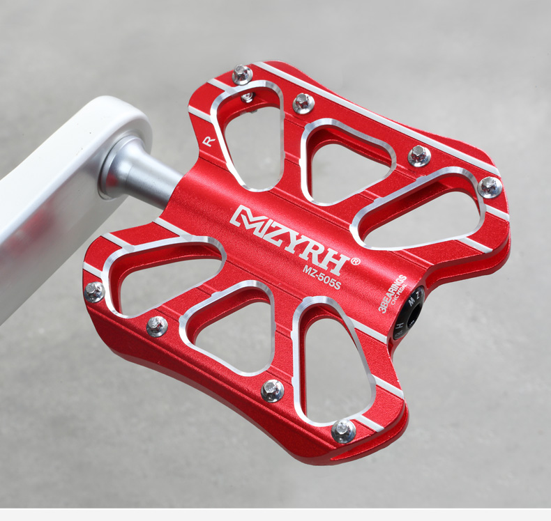 Outdoor Bike Pedals Bicycle Pedal Non-Slip MTB Pedals Aluminum Alloy Flat  Applicable Waterproof Bike  Accessories