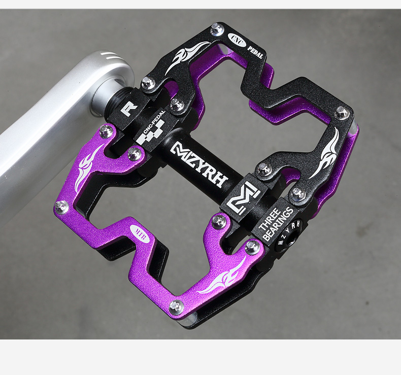 Outdoor Bike Pedals Ultralight Aluminum 3 Sealed Bearings Road Bmx Mtb  Pedals Non-Slip Waterproof Bicycle Accessories