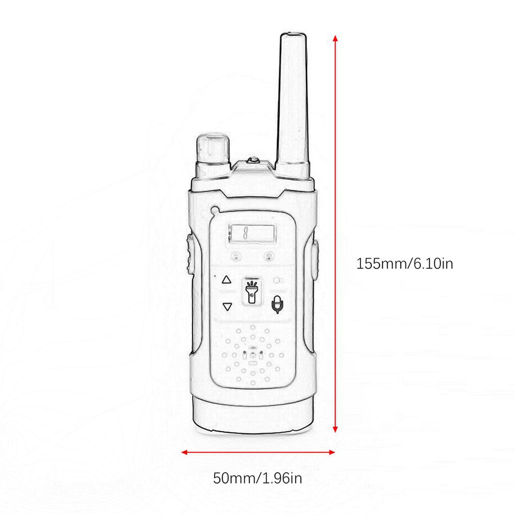 2Pcs Walkie Talkie Two-way Radio Stations Long Range Walkie-talkies Profesional Mini Walkie Talkie Wireless Call Walkie