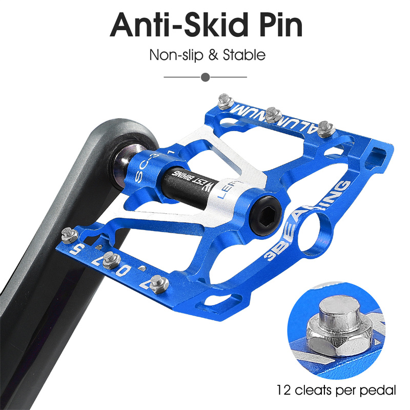 Outdoor Non Slip Bicycle Pedals Aluminium Alloy MTB BMX Mountain Road Bike Pedals pedales Cycling Accessories