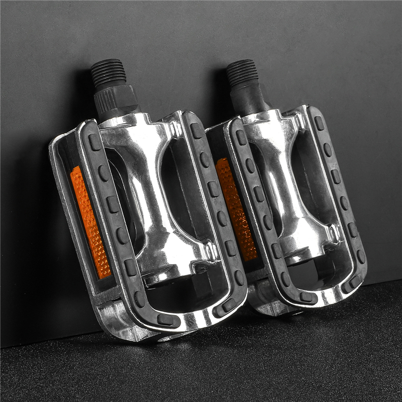 Bicycle Pedals Ultralight Anti-slip Mtb Pedals Safety Warning Reflectors Cycling Flat Pedal Mountain Road Bike Parts