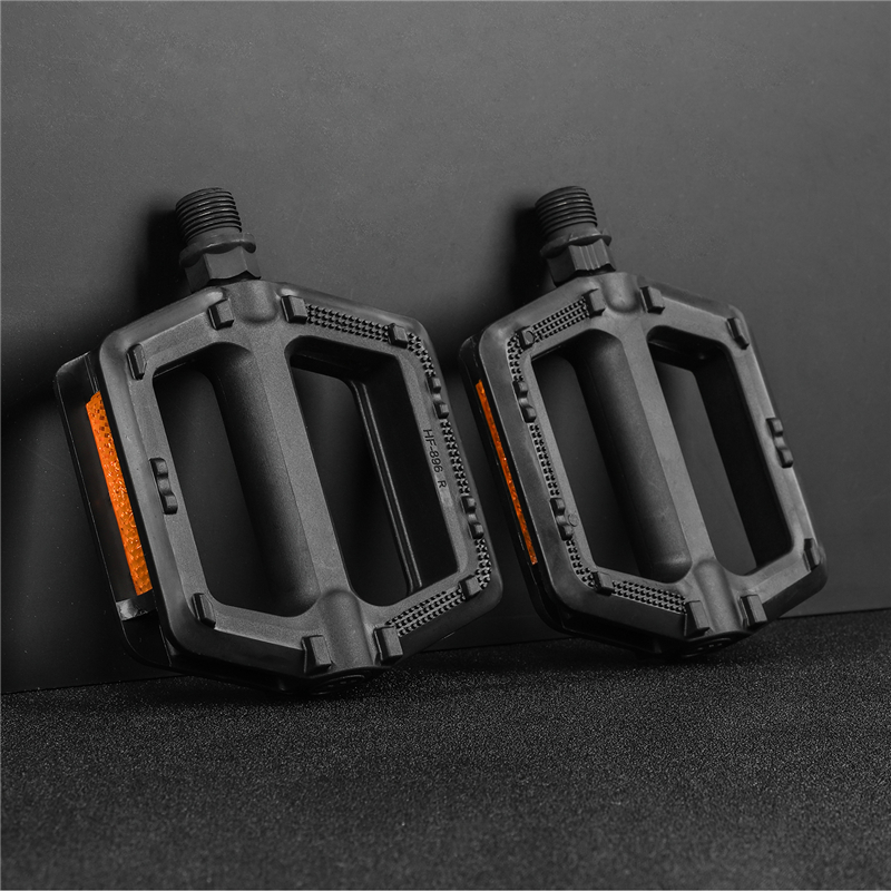 Bicycle Pedals Ultralight MTB Road Pedal Cycling Mountain Bike Anti-Slip Nylon Pedals Safety Warning Bike Reflectors