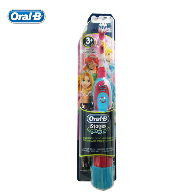 Oral-B Children Electric Toothbrush Deep Clean Waterproof  Kids Toothbrush Replace Heads For boys or girls  AA battery Powered
