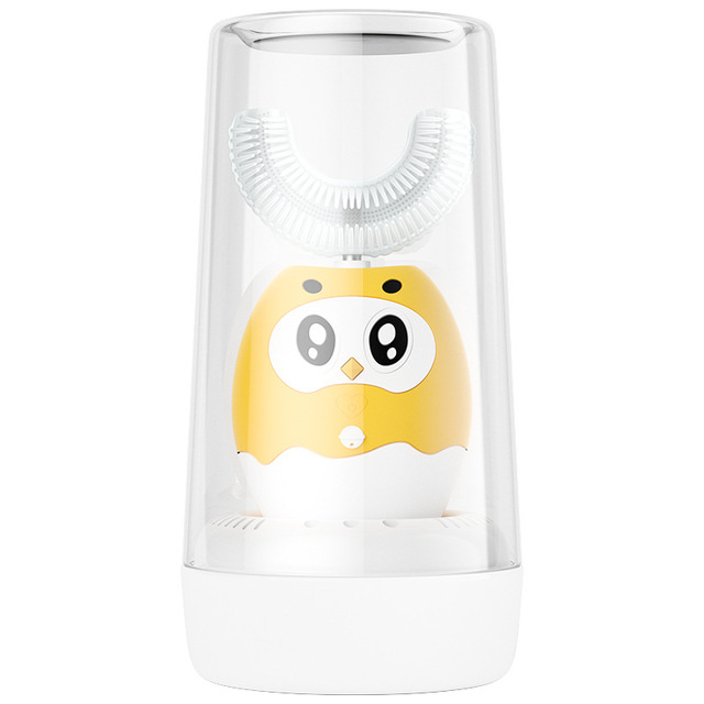 Smart 360 Degress U Sonic Electric Toothbrush Kids Silicone Automatic Ultrasonic Tooth Brush Children Blue Light Teeth Brush