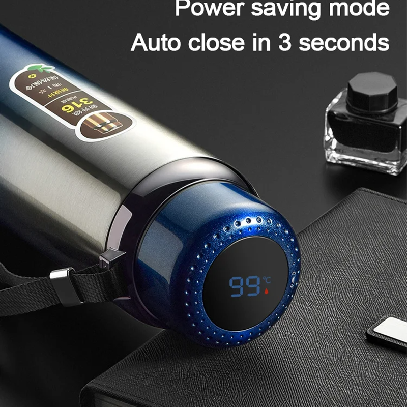Creative Smart Digital TInsulation Bottle Stainless Steel Digital Thermos Mug Male And Female Student Portable Water Cup